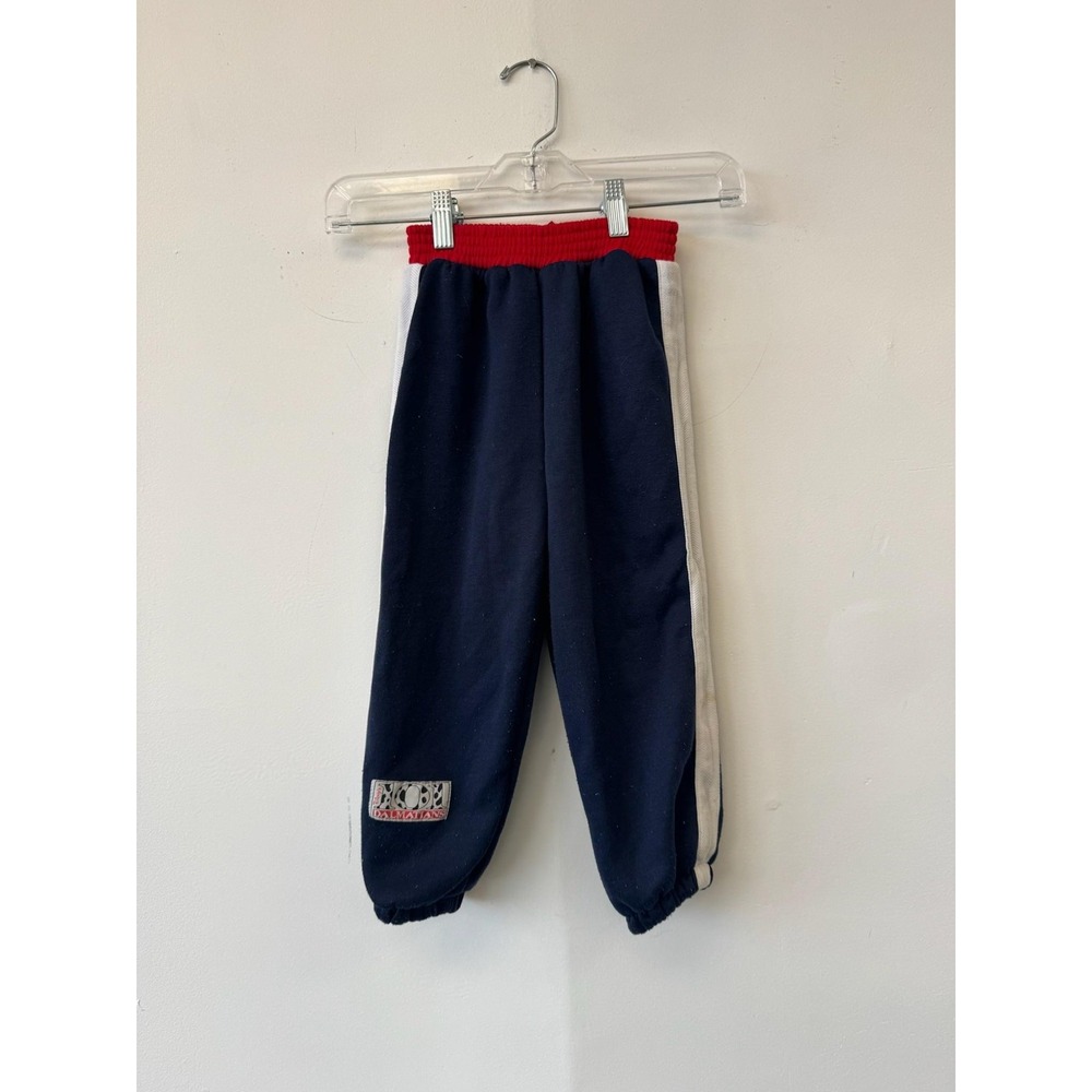 Disney 101 Dalmatians Sweatpants Toddler 4T Navy White Red Joggers Elastic Patch